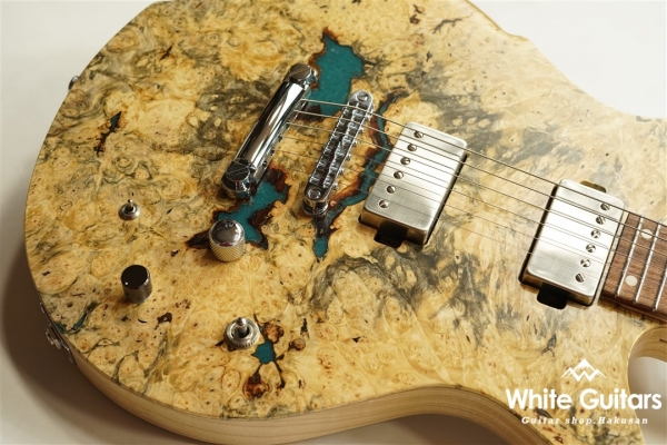 MAROON CUSTOM 666 - Buckeye Burl with Resin